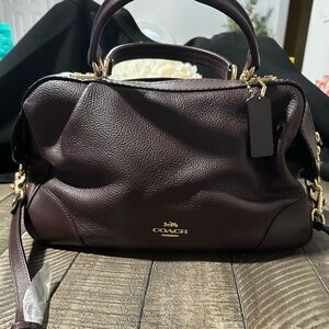 Coach Women's Dark Brown Leather Satchel